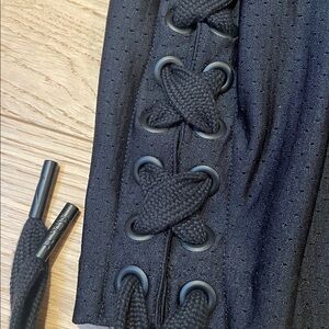 Nike R.T.  Black Lace-Up Mini Dress, size XS